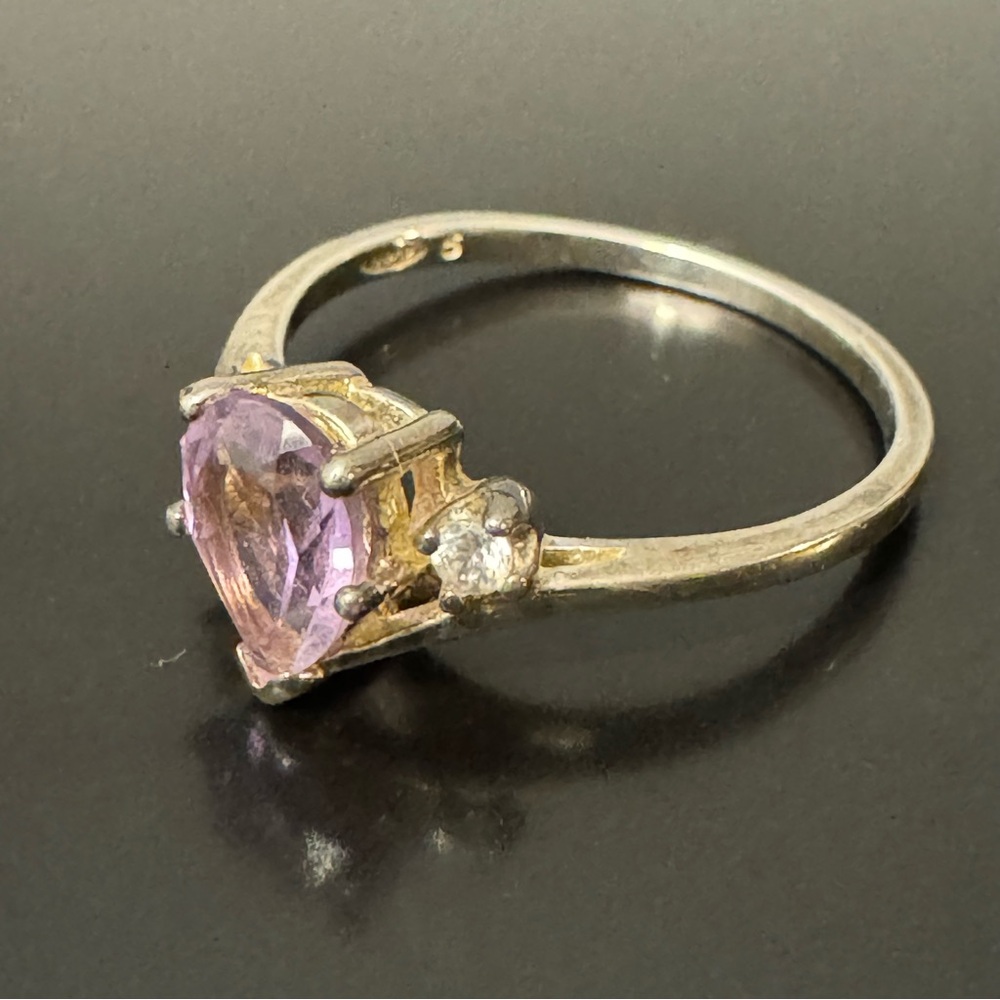 Avon Sterling Silver Amethyst Ring